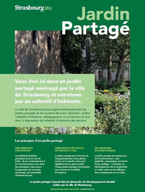 Les jardins partagés à Strasbourg