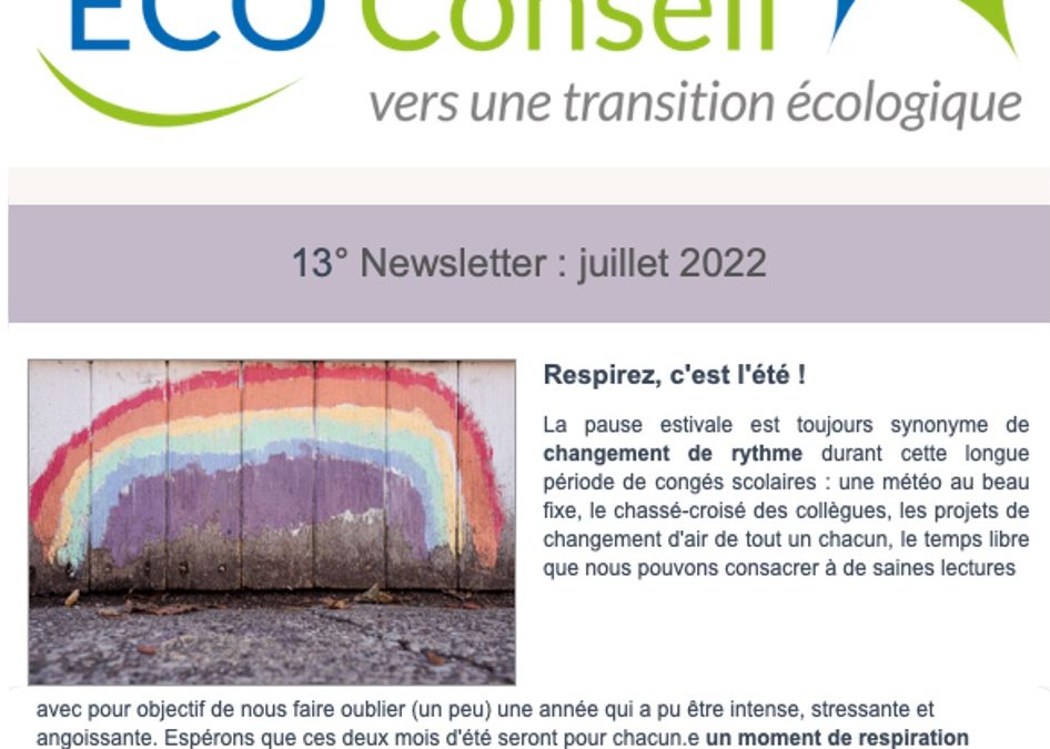 13ème Newsletter_ECO-Conseil