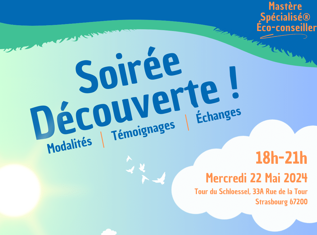 Soirée découverte de la formation en éco-conseil à Strasbourg