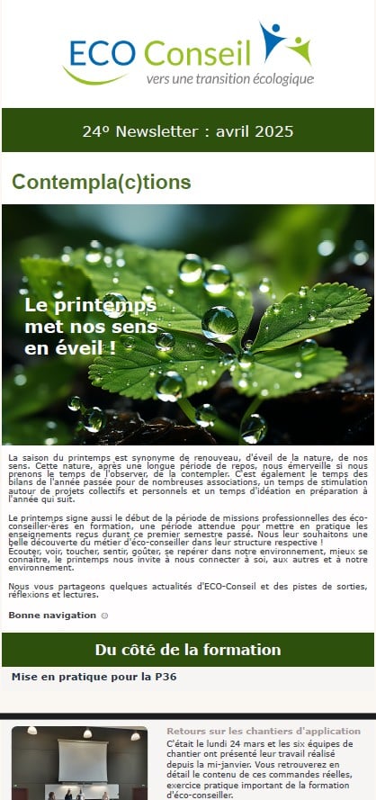 24ème lettre d'info d'ECO-Conseil Strasbourg