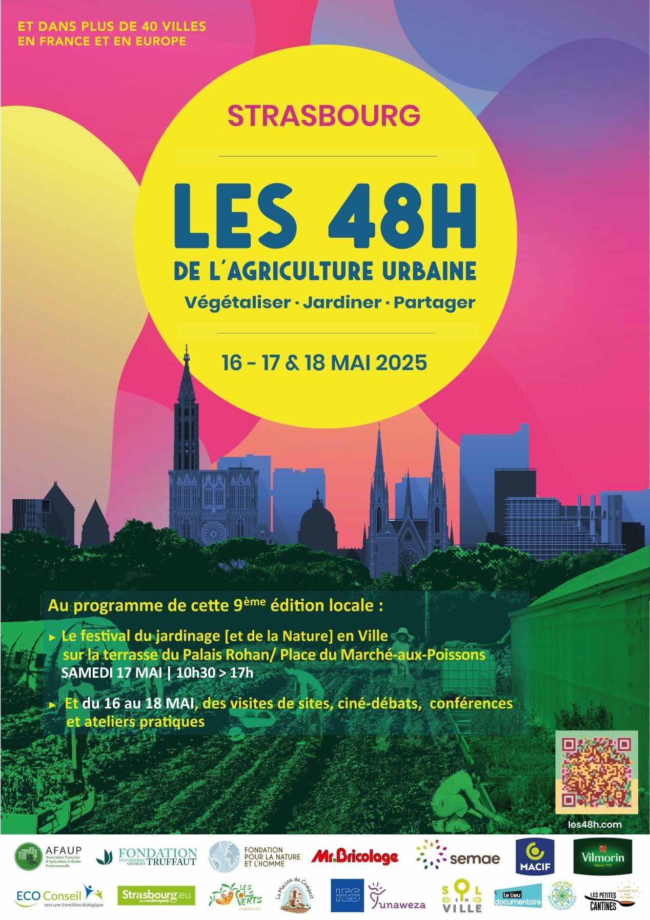 Affiches_A4_48HAU2025_Strasbg Affiche des 48H de l'agriculture urbaine 2025
