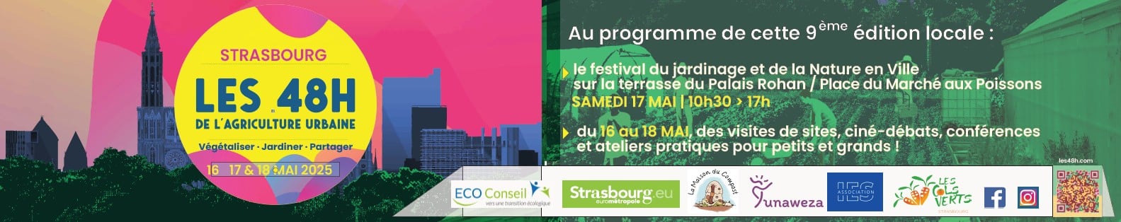 Bannière des 48H de l'agriculture urbaine 2025