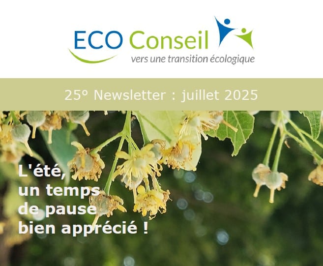 La 25ème newsletter d’ECO-Conseil est publiée !