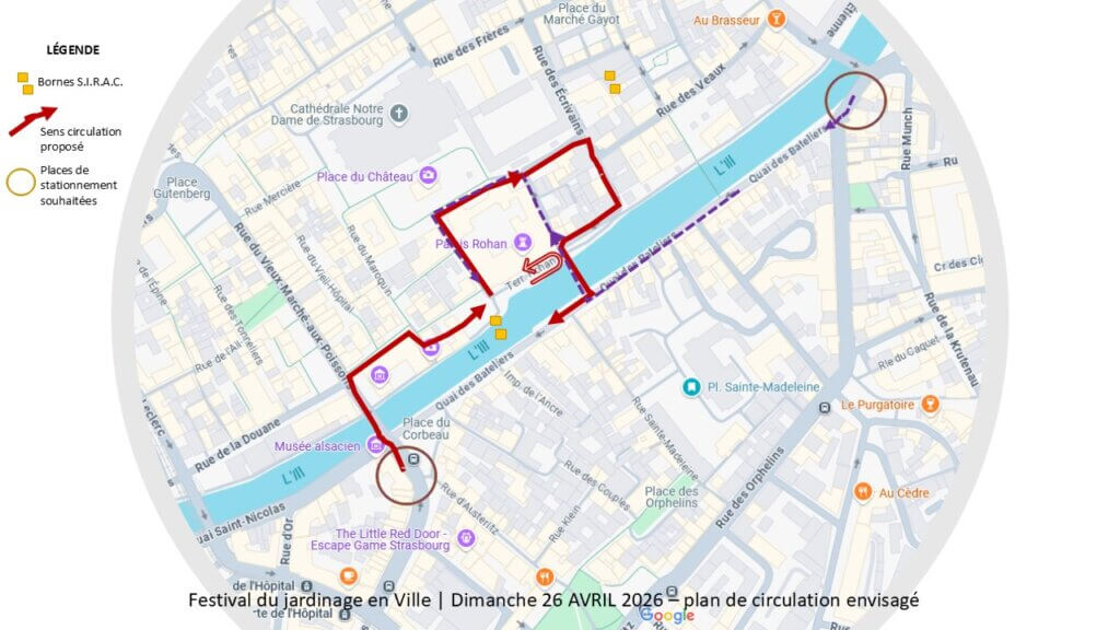 Plan de circulation festival 48HAU 2026