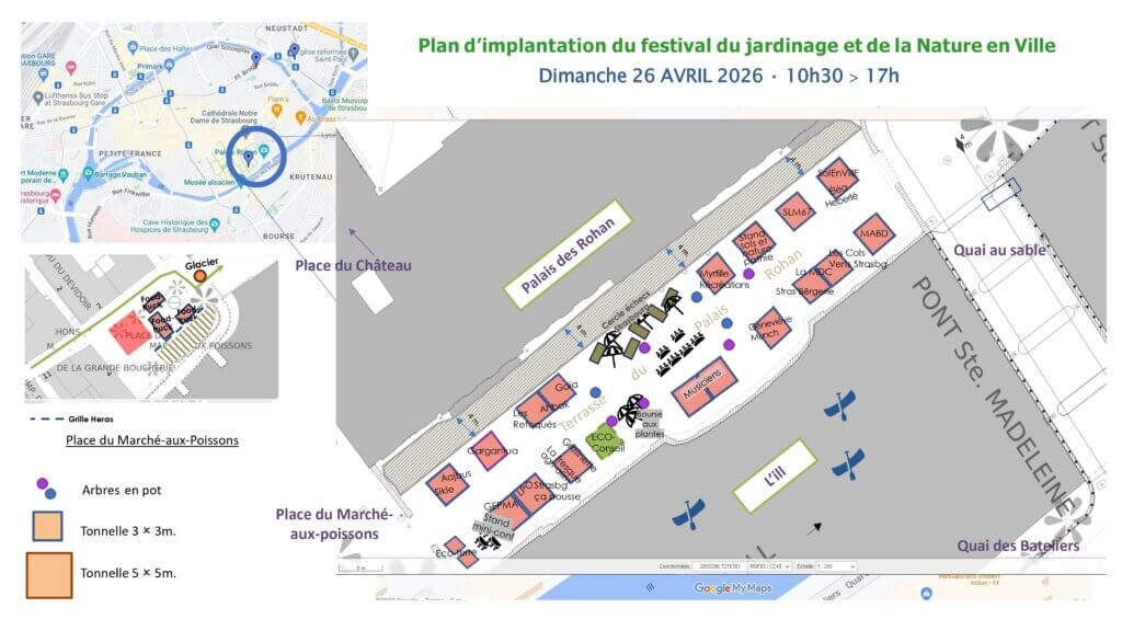 Plan d'implantation festival du jardinage urbain