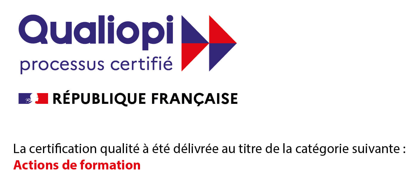 Logo de certification Qualiopi en actions de formation
