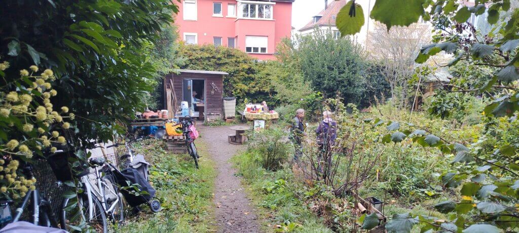 Entrée du jardin partagé Fridolin